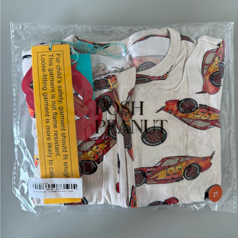 Posh Peanut Kids Lightning McQueen Pajama Set
